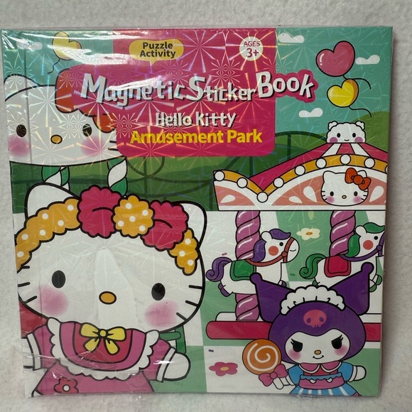 Hello Kitty Magnetic Sticker Book - Amusement Park Theme. - Picture 1 of 4